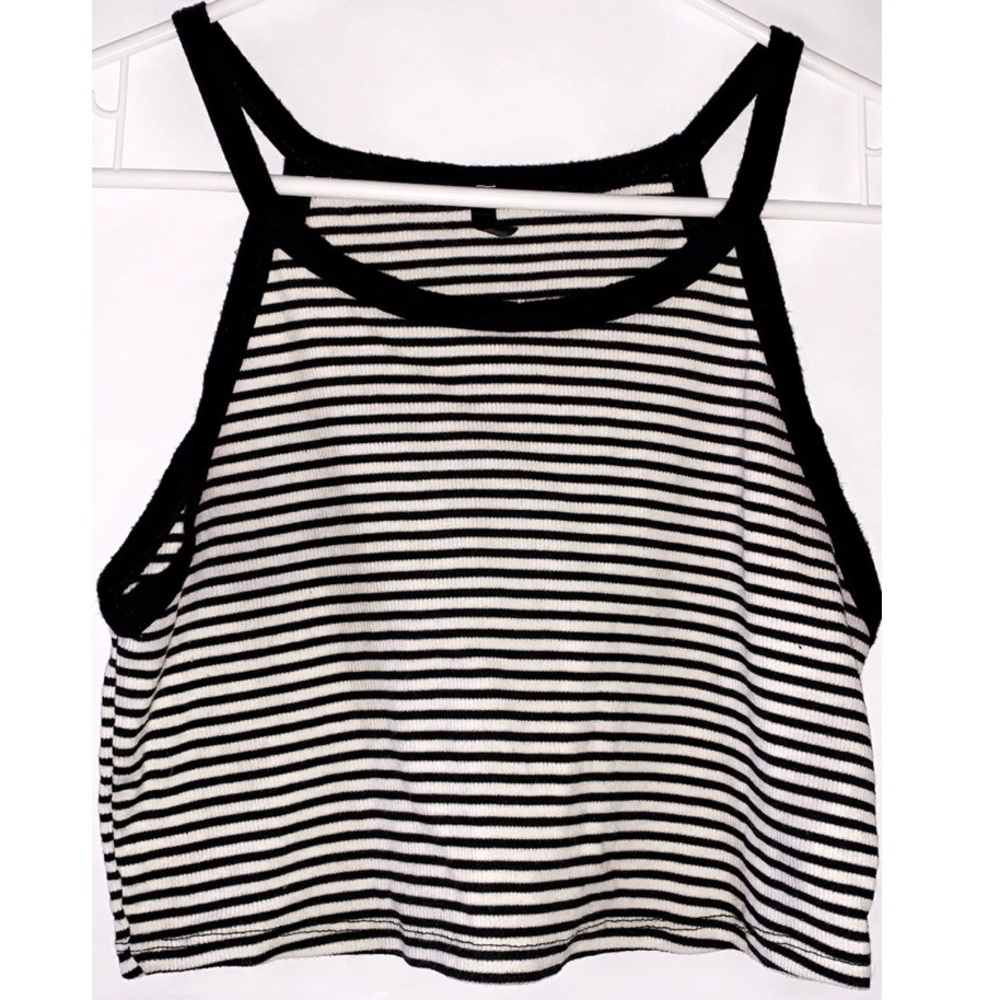 Black and White striped top . never worn.